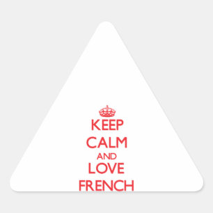 Hou je rustig en hou vol Frans Sticker