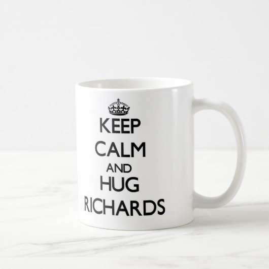 Hou je rustig en Hug Richards.. Koffiemok (Rechts)