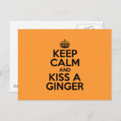 Hou je rustig en kus een Ginger. Briefkaart (Voorkant / Achterkant)