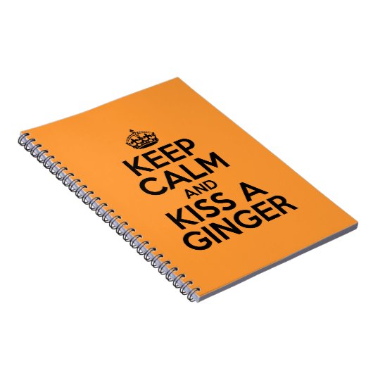 Hou je rustig en kus een Ginger. Notitieboek (Rechterzijde)