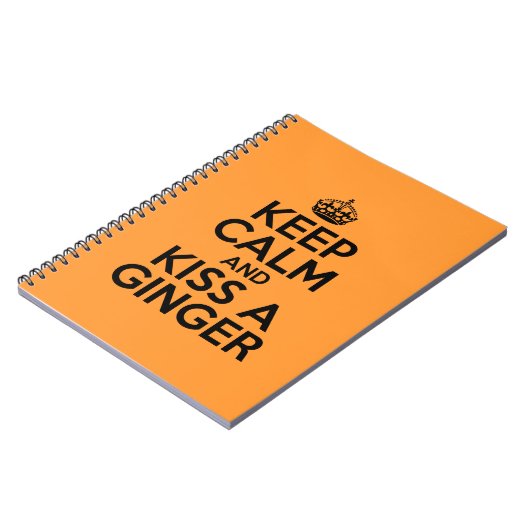 Hou je rustig en kus een Ginger. Notitieboek (Linkerzijde)