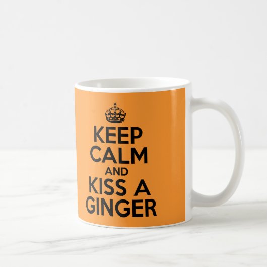 Hou je rustig en kus een Ginger slogan rood haar Koffiemok (Rechts)