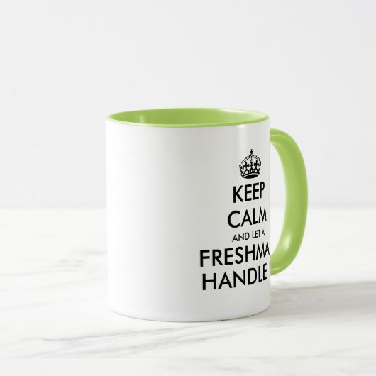 Hou je rustig en laat een frisse man het aan doen. mok (Voorkant rechts)