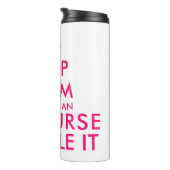 Hou je rustig en laat een geregistreerde verpleegs thermosbeker (Geroteerd rechts)