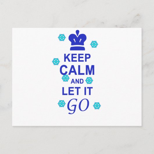 Hou je rustig en laat het los. briefkaart (Voorkant)