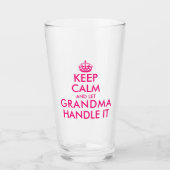 Hou je rustig en laat oma het Moederdag aan doen Glas (Voorkant)