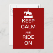 Hou je rustig en loop door briefkaart (Voorkant / Achterkant)