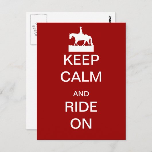 Hou je rustig en loop door briefkaart (Voorkant / Achterkant)