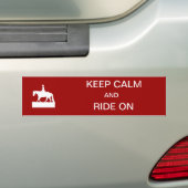 Hou je rustig en loop door bumpersticker (Op auto)
