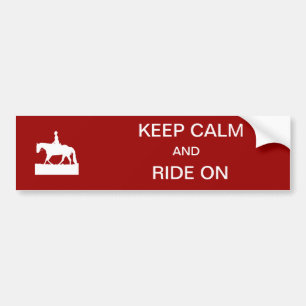 Hou je rustig en loop door bumpersticker