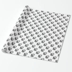 Hou je rustig en loop door cadeaupapier