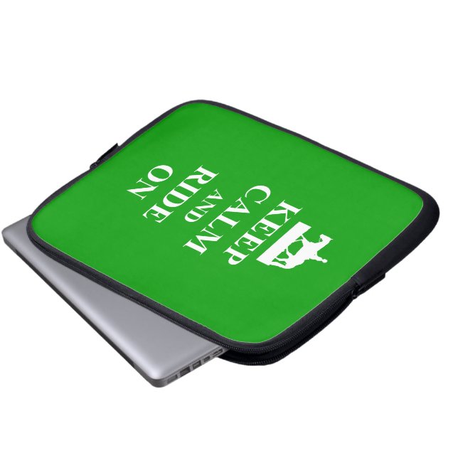 Hou je rustig en loop door laptop sleeve (Voorkant onderkant)