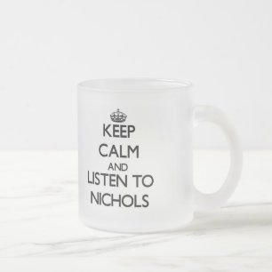 Hou je rustig en luister naar Nichols Matglas Koffiemok