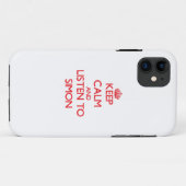 Hou je rustig en luister naar Simon Case-Mate iPhone Case (Achterkant (horizontaal))