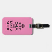 Hou je rustig en neem een leuke toeristenreis. bagagelabel (Voorkant horizontaal)