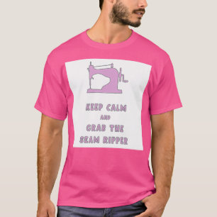Hou je rustig en pak de rimpelaar van de riem. t-shirt