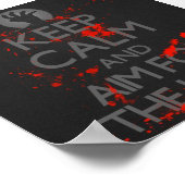 Hou je rustig en richt je op het hoofd. poster (Hoek)