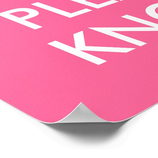 Hou je rustig en sla poster alsjeblieft weg. (Hoek)