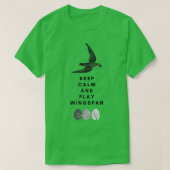 Hou je rustig en speel je spanwijdte. t-shirt (Design voorkant)