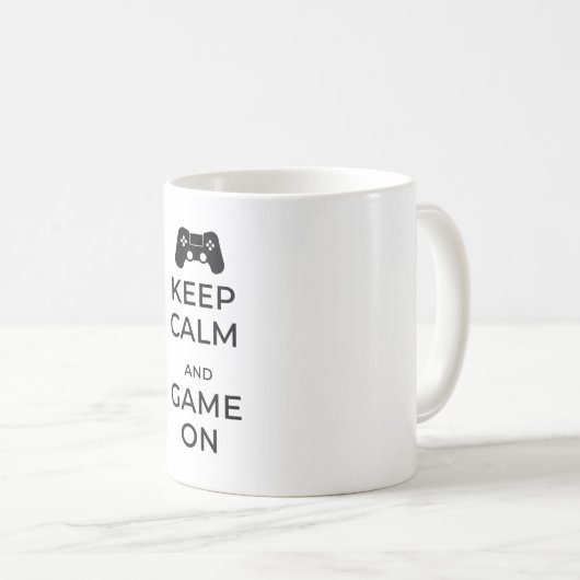 Hou je rustig en speel mee koffiemok (Voorkant rechts)