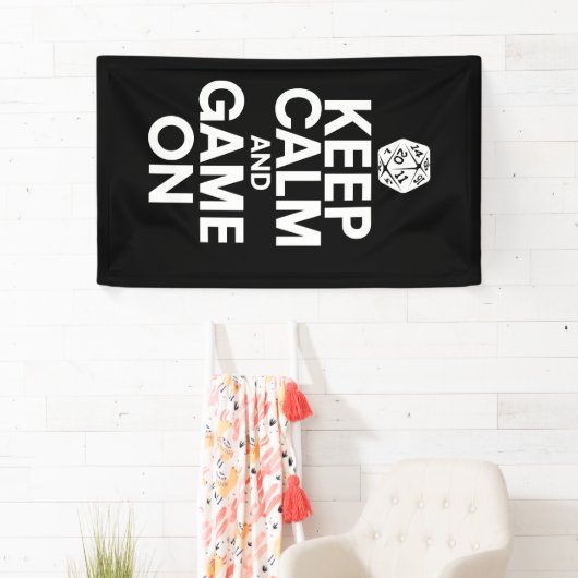 Hou je rustig en speel mee spandoek (Insitu)