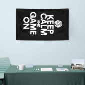 Hou je rustig en speel mee spandoek (Beurs)