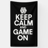 Hou je rustig en speel mee spandoek (Verticaal)