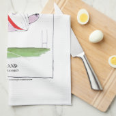 hou je rustig en speel rugby , tony fernandes theedoek (Quarter Fold)