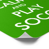 Hou je rustig en speel voetbal. | Parody Poster (Hoek)