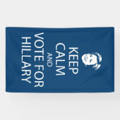 Hou je rustig en stem voor Hillary Spandoek (Horizontaal)