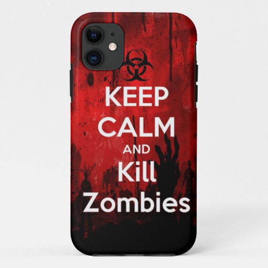 hou je rustig en vermoord zombies Case-Mate iPhone case (Achterkant)