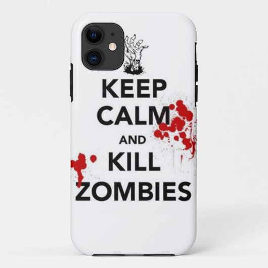hou je rustig en vermoord zombies Case-Mate iPhone case (Achterkant)