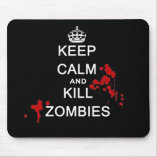 hou je rustig en vermoord zombies muispad muismat