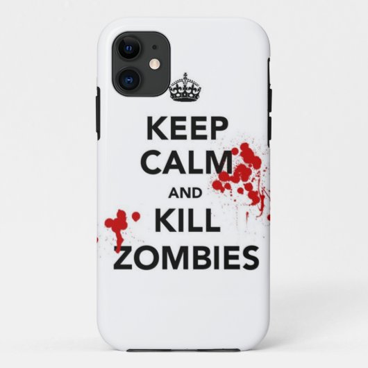 hou je rustig en vermoord zombies telefoon case (Achterkant)
