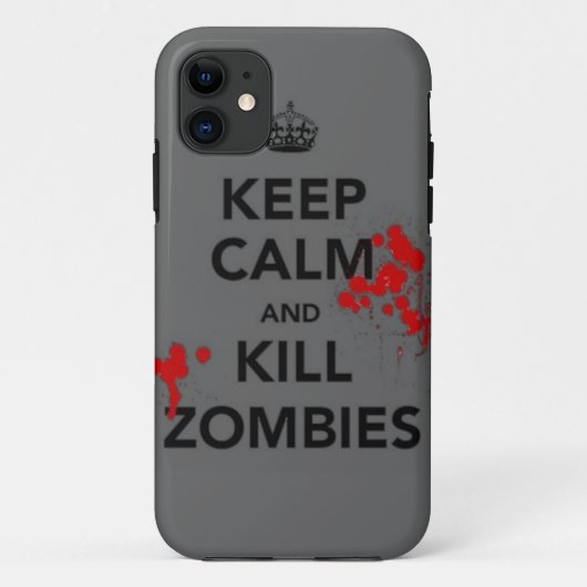 hou je rustig en vermoord zombies telefoon case (Achterkant)