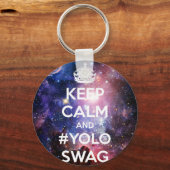 Hou je rustig en #yolo zwaai sleutelhanger (Voorkant)