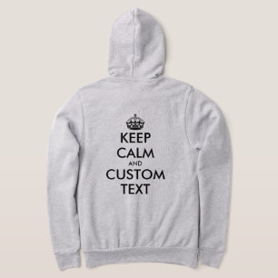 Hou je rustig, grappig, ziperig voor mannen hoodie