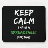 Hou je rustig, ik heb een spreadsheet voor dat - S Muismat (Voorkant)