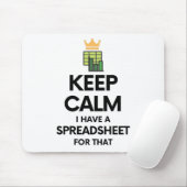 Hou je rustig, ik heb een spreadsheet voor dat - S Muismat (Met muis)