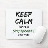 Hou je rustig, ik heb een spreadsheet voor dat - S Muismat (Met muis)