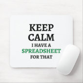 Hou je rustig, ik heb een spreadsheet voor dat - S Muismat (Met muis)