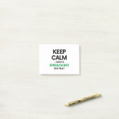 Hou je rustig, ik heb een spreadsheet voor dat - S Post-it® Notes (Op bureau)