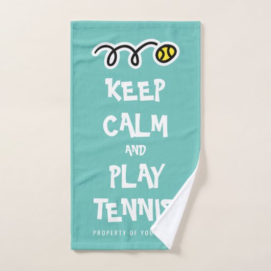 Hou je rustig tennishanddoek voor speler handdoek (Handdoek)