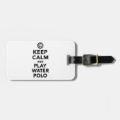 Hou je rustig water Polo Bagagelabel (Voorkant horizontaal)