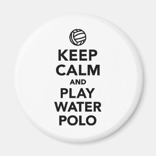 Hou je rustig water Polo Magneet