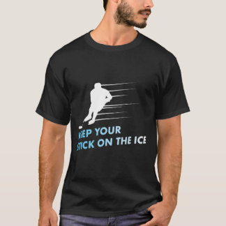 Hou je stok op het ijs Graphic Ice Hockey T-shirt