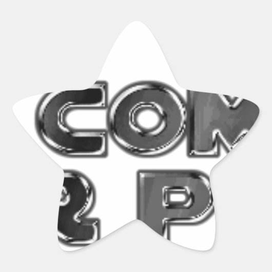 Hou je stomme opmerkingen ster sticker (Voorkant)