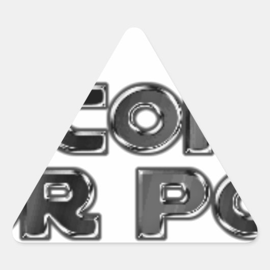 Hou je stomme opmerkingen sticker (Voorkant)