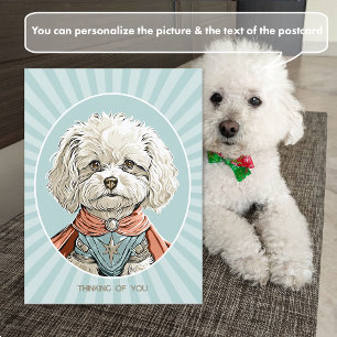 Hou Je Tegen Wit Superhelden Hond Ansichtkaart Briefkaart