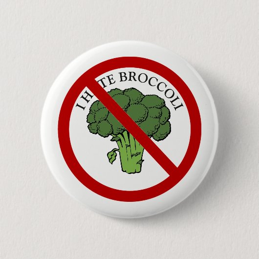 Hou je van broccoli? ronde button 5,7 cm (Voorkant)